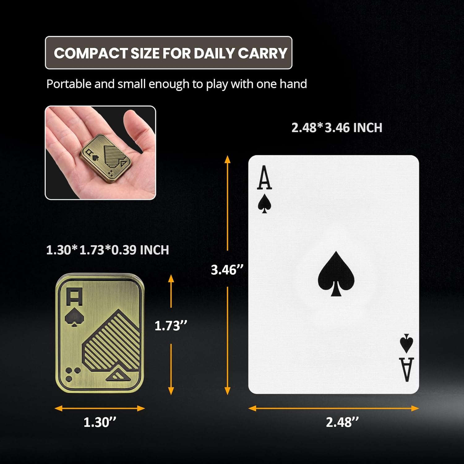 Fidget Toys Adults, Metal Magnetic Fidget Slider, EDC Poker Cards Fidget, Decompression Desk Toys to Relief Anxiety and Stress, Cool Gadgets with Click Sound, Gifts for Men Adults ADHD - Image 4