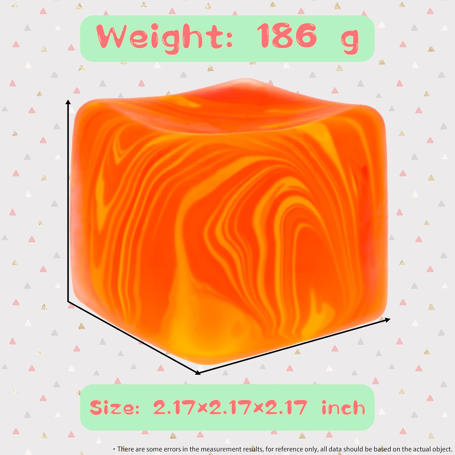 Slow Rising Stress Cube , Dough Stress Balls Soft Fidget Squishy Toys for Anxiety Relief, Pull Stretch Classroom Prize Party Favors Toys for Kids - Image 7