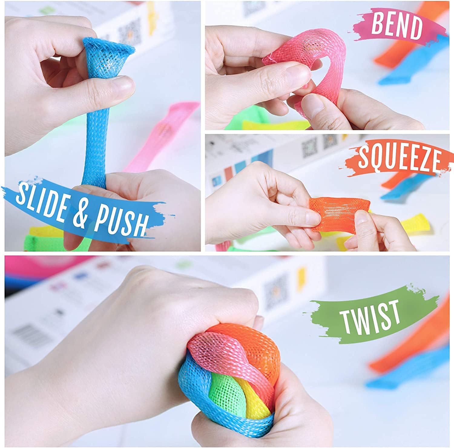 Sensory Fidget Toys Set 7 Pack. Stress Relief Relieve Anxiety Tools Bundle Figette Toys with Fidget Pad, Cube with Infinity, Magnetic Ring, Fidget Box Bulk Figit, Game for Kids Adults Kill Time - Image 6