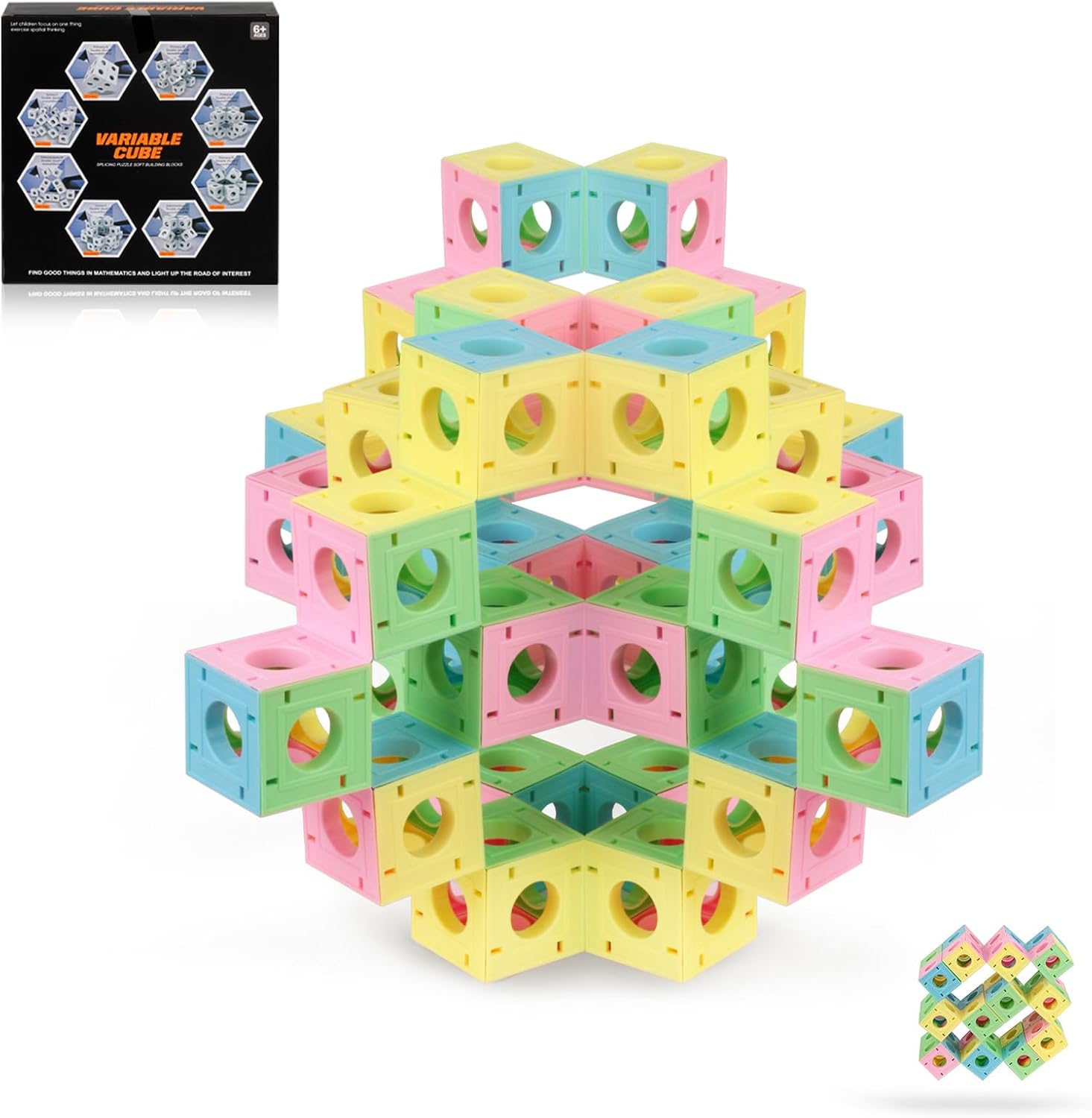 Fidget Toys Kids Building Bocks: 3D Puzzles Boxes Infinity Toy STEM Magic Cubes Cool Stuff Gadgets Birthday Gifts for Ages 12 13 14 15 16 17 18 Year Old Boys Girls Christmas Stocking Stuff Gift Toys - Image 2