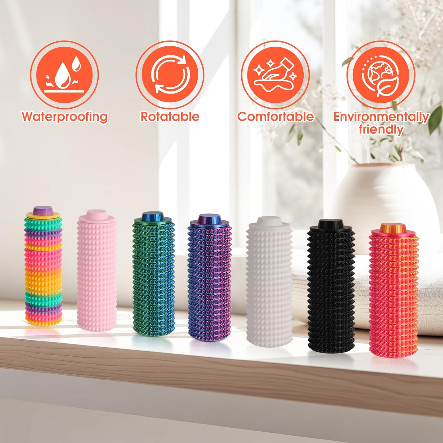 Little Ouchies Pain Fidget Toy - Discreet Silent Stress Relief for Pressure, Perfect for Anxiety, Focus & Skin Picking - Portable Fidget Toys for Office, Travel (Rainbow Color) - Image 5