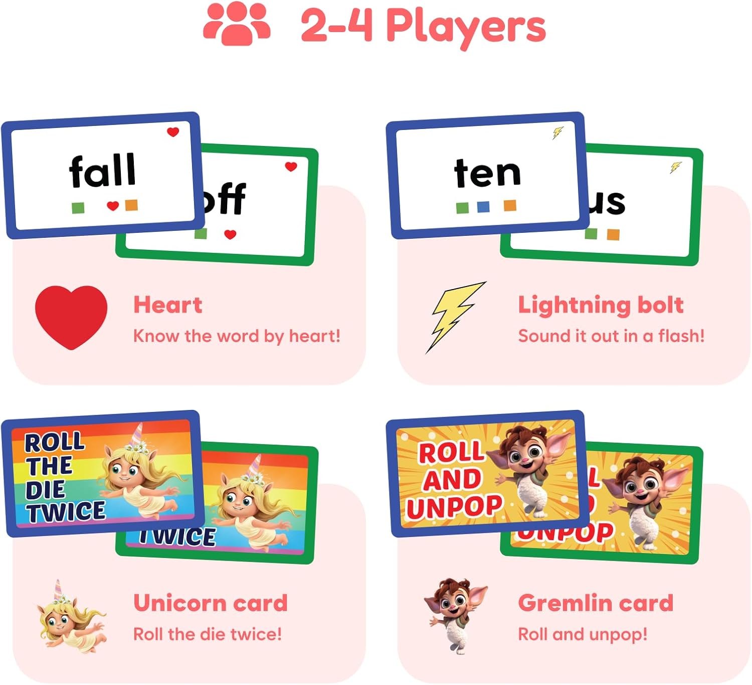 THE FIDGET GAME Sight Words - Reading Flashcards and Pop Fidget Toys for Kids Pre-K to Third Grade - Learning Activities and Games for High-Frequency Dolch Sight Words - Includes Mats and Dice - Image 4