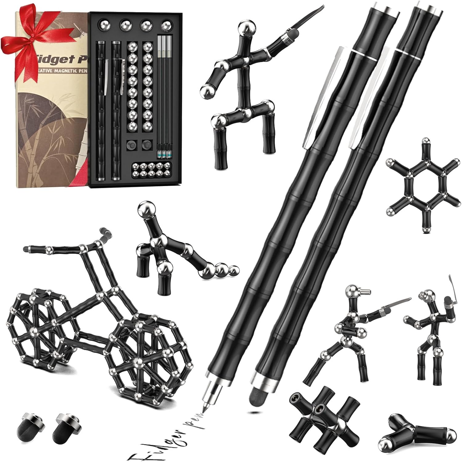 Magnetic Fidget Pen Toys for Teens- Unique Birthday Gifts for Young Men Fun Gifts for Teenage Boys Novelty Christmas Stocking Fillers Gadget for 8 10 11 12 13 14 15 Year Old Boy Engineer Gifts - Image 2