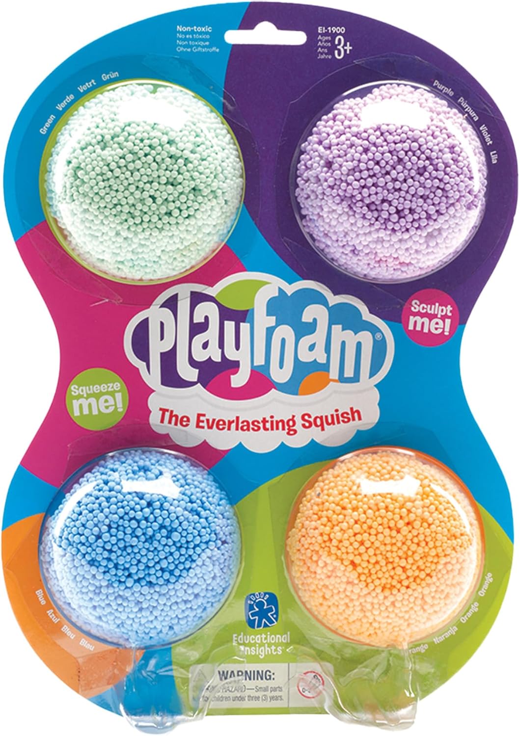 Educational Insights Playfoam Classic 4-Pack Set with 4 Colors, Fidget Toy & Sensory Toy, Ages 3+ - Image 2