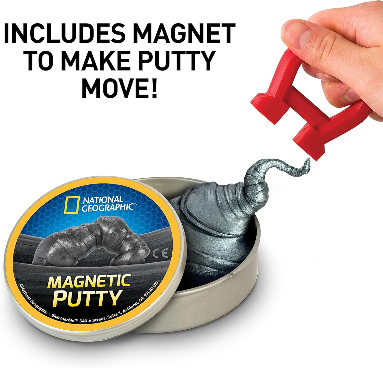 NATIONAL GEOGRAPHIC Mega Slime Kit & Putty Lab - 4 Types of Slime Plus 4 Types Including Magnetic Putty, Slime Kit for Boys and Girls, Sensory Toy & Science Kit (Amazon Exclusive) - Image 4