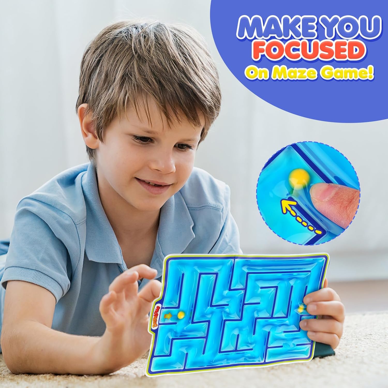 Sensory Toys Fidget Marble Maze - Gel Filled Sensory Items for Kids Children Teens Autism | Tactile Autistic Calming Toys for Preschool Classroom | Gifts Prizes for Kids Classroom - Image 3