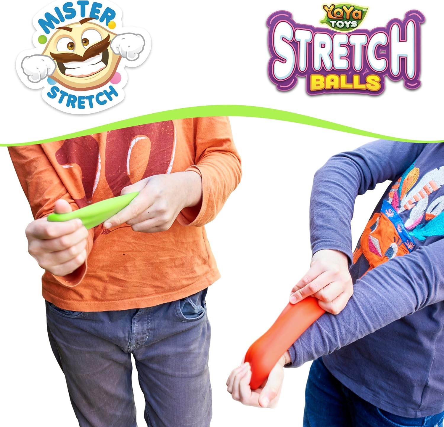 YoYa Toys Pull, Stretch and Squeeze Stress Balls - 3 Balls, Elastic Sensory Balls for Stress and Anxiety Relief, Autism and Special Needs Toys, Calming Fidgets for Kids and Adults, Ideal for Classroom - Image 9