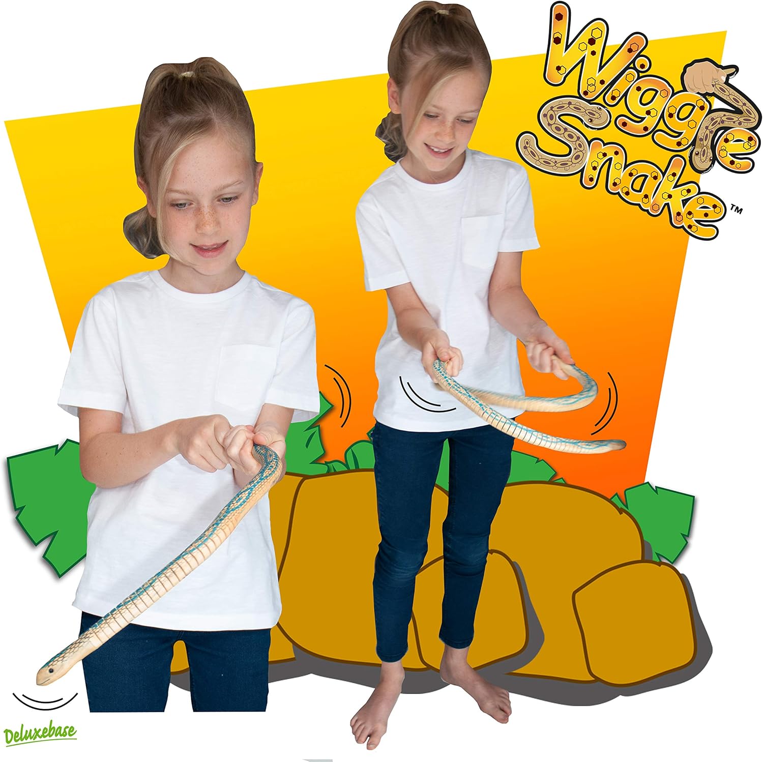 Wooden Wiggle Snakes from Deluxebase. Flexible Wooden Rattlesnake with Swaying Movement, Classic Novelty Toy for Kids, Fidget Toys and Retro Party Favors. - Image 4