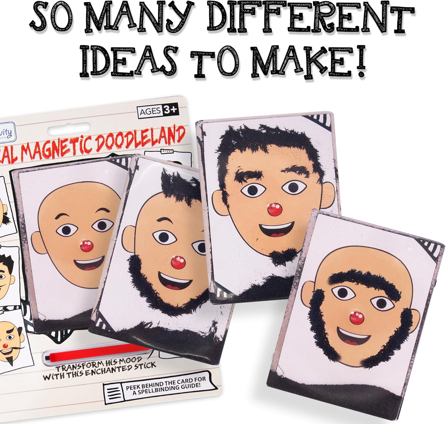 ArtCreativity Magnetic Drawing Face - 2 Pack - Travel Toys for Kids, Magnetic Toys Game, Magnet Drawing Doodle Board for Kids - Retro Toy, Vintage Toy, Travel Essentials Games for Ages 3+ - Image 5