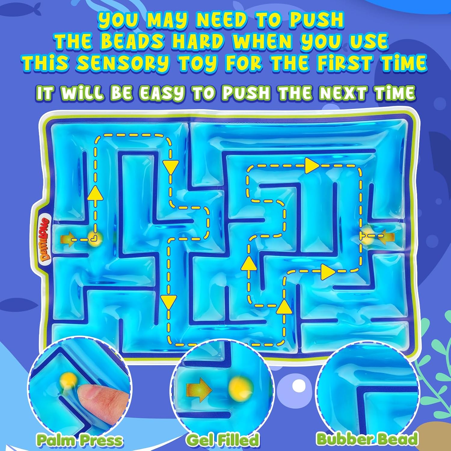 Sensory Toys Fidget Marble Maze - Gel Filled Sensory Items for Kids Children Teens Autism | Tactile Autistic Calming Toys for Preschool Classroom | Gifts Prizes for Kids Classroom - Image 4