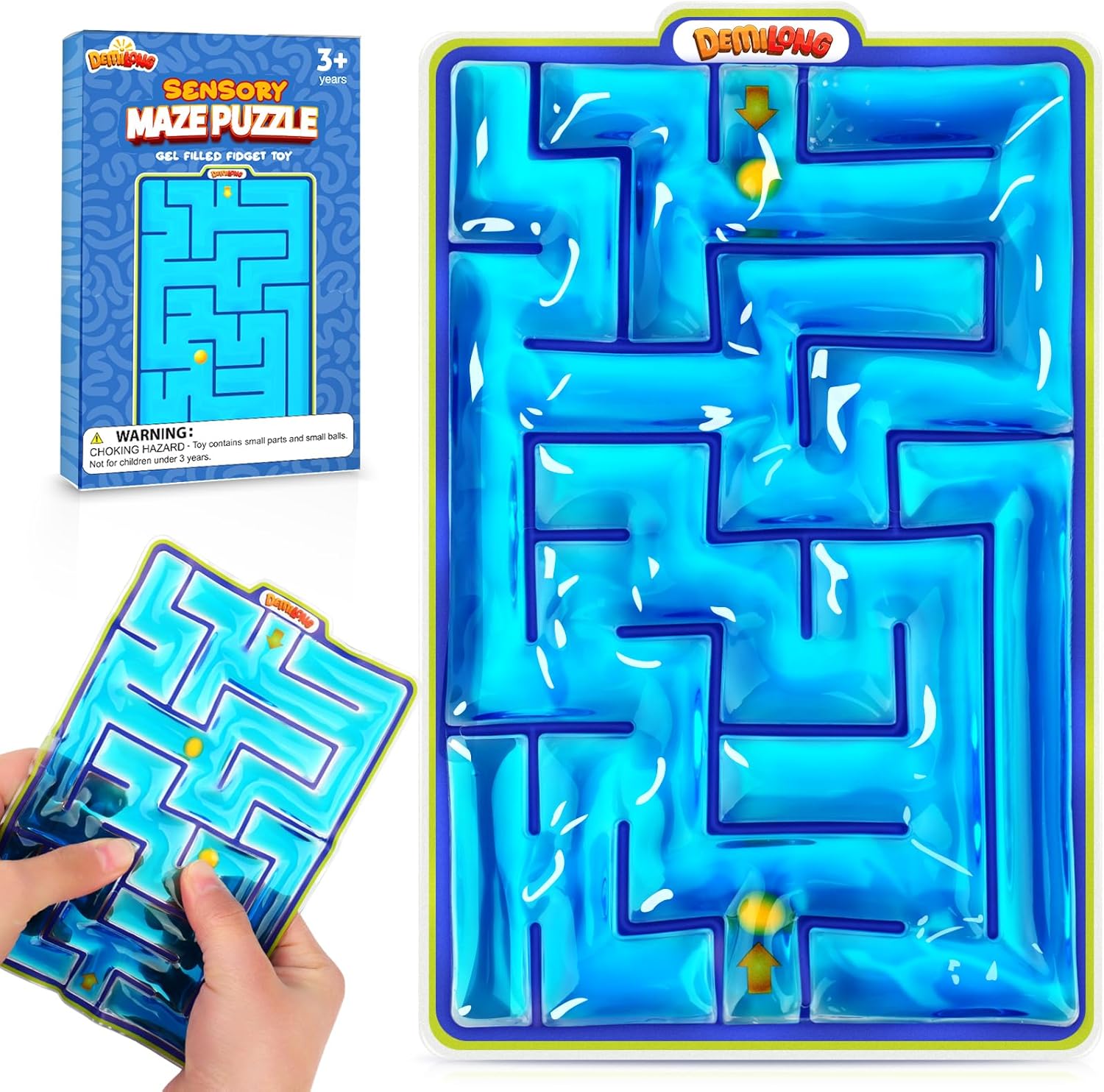 Sensory Toys Fidget Marble Maze - Gel Filled Sensory Items for Kids Children Teens Autism | Tactile Autistic Calming Toys for Preschool Classroom | Gifts Prizes for Kids Classroom - Image 2
