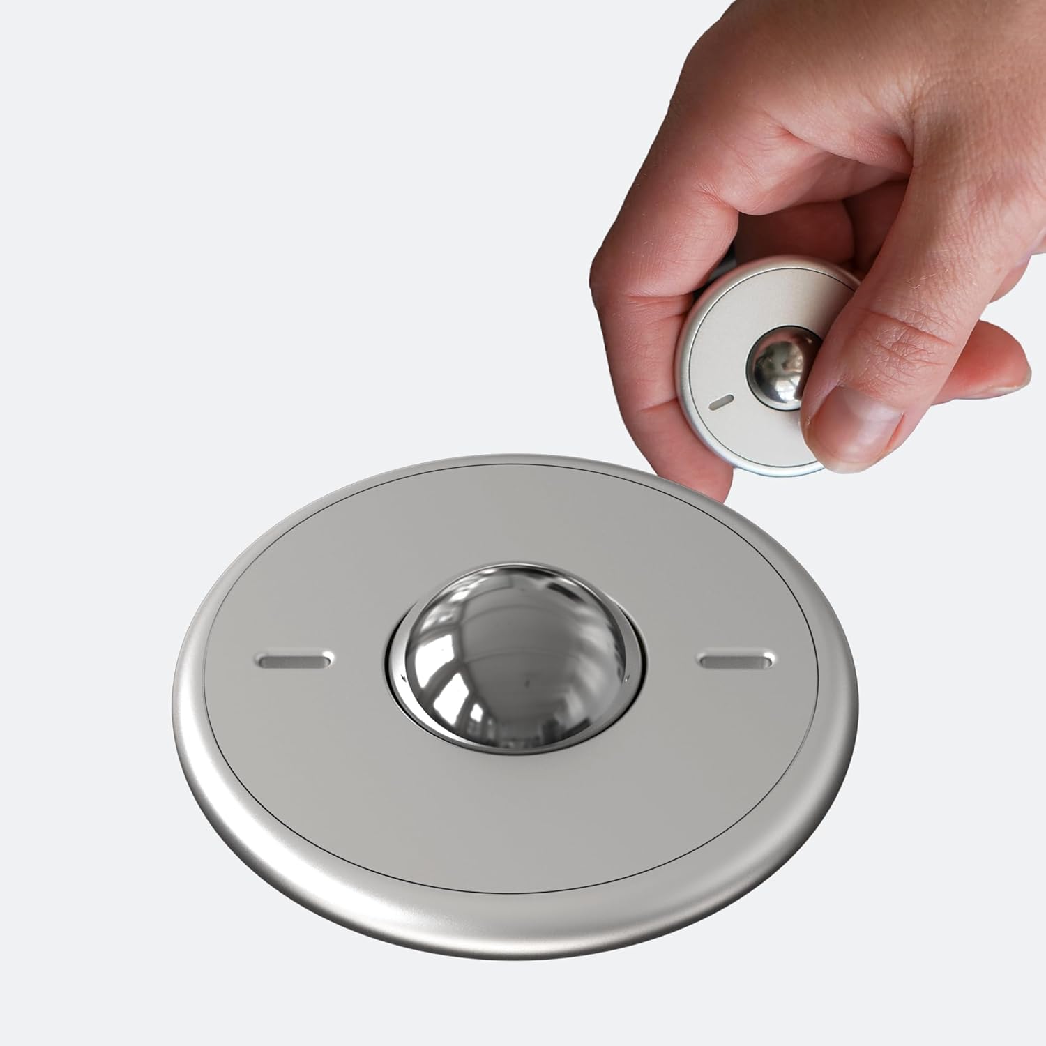 ONO Scroller - Handheld Fidget Toy for Adults | Help Relieve Stress, Anxiety, Tension | Promotes Focus, Clarity | Compact, Portable Design | Aluminum Grey - Image 2