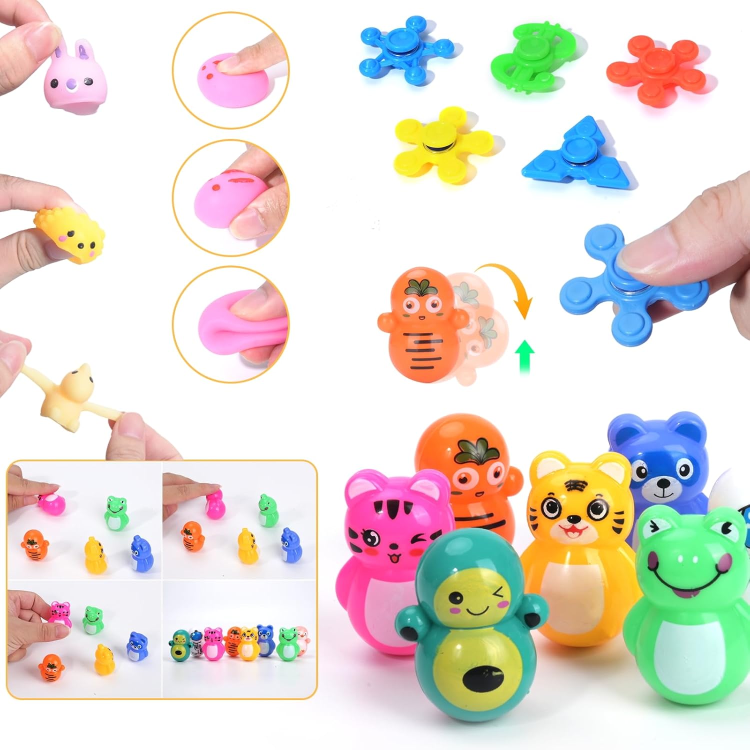 120 Pcs Pop Party Favor Toys for Kids 3-5 4-8-12, Fidg0t Goodie Bag Stuffers, Treasure Box Toys, Pinata Filler, Gifts Classroom Prize Boys Girls - Image 5