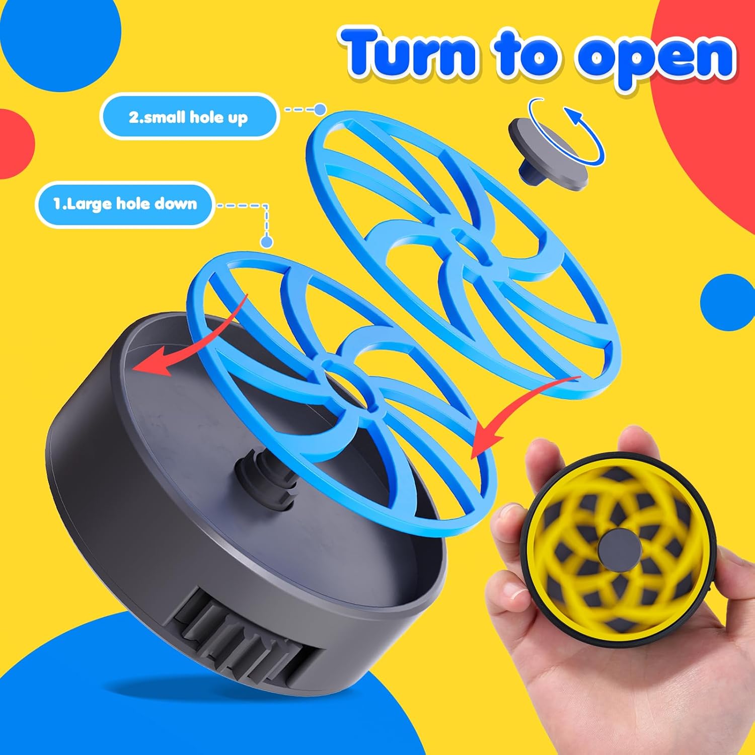 Sensory Fidget Toys for Kids & Adults: 3D Printed Novetly Visual Sensory Toys with Roller - Stress Relief Fidget Tools for Kids with Autism - Calming Desk Toys for Office Classroom Student - Image 5