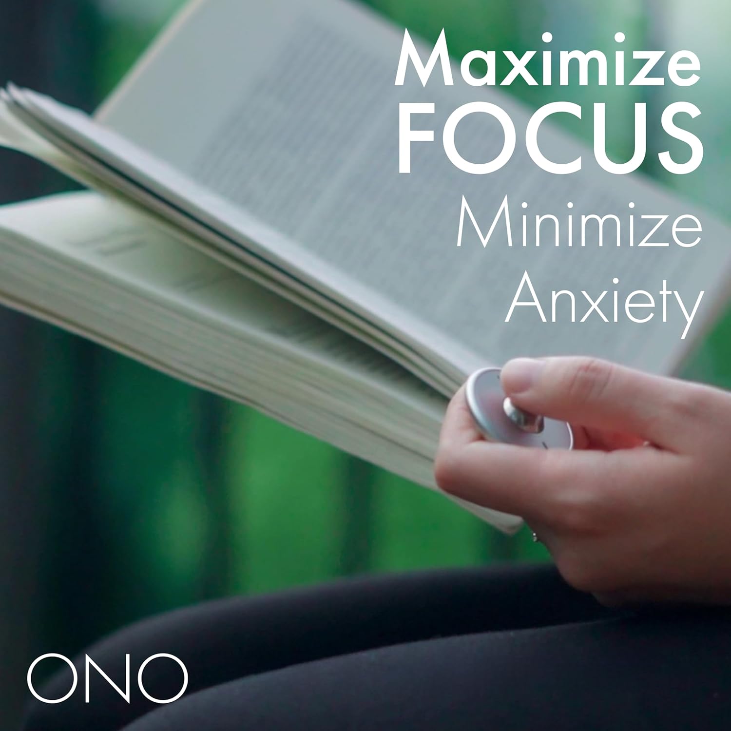 ONO Scroller - Handheld Fidget Toy for Adults | Help Relieve Stress, Anxiety, Tension | Promotes Focus, Clarity | Compact, Portable Design | Aluminum Grey - Image 6