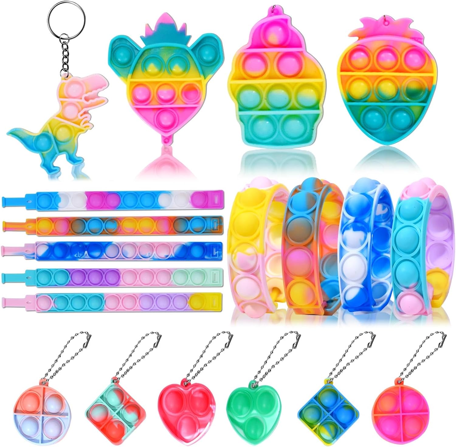120 Pcs Pop Party Favor Toys for Kids 3-5 4-8-12, Fidg0t Goodie Bag Stuffers, Treasure Box Toys, Pinata Filler, Gifts Classroom Prize Boys Girls - Image 3