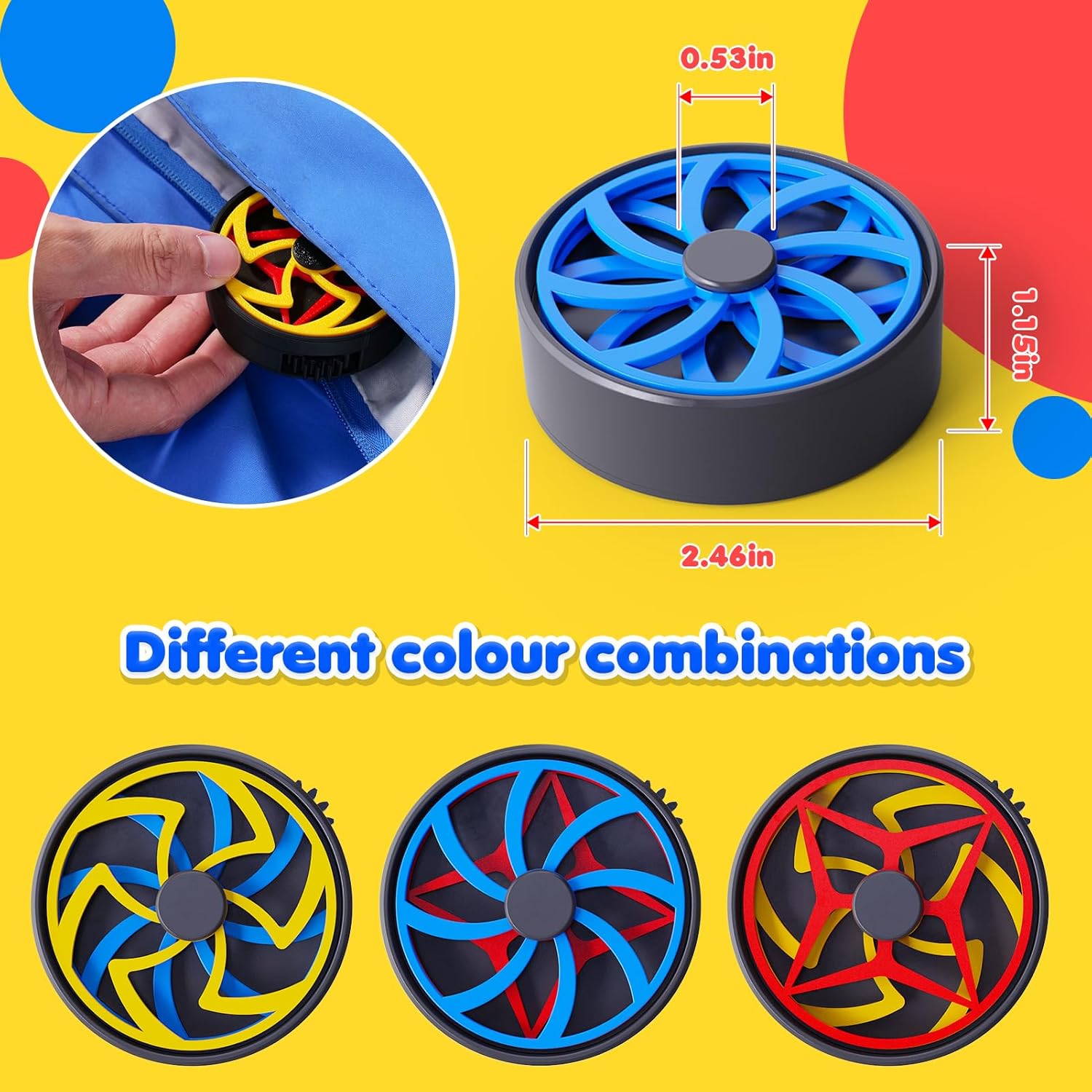 Sensory Fidget Toys for Kids & Adults: 3D Printed Novetly Visual Sensory Toys with Roller - Stress Relief Fidget Tools for Kids with Autism - Calming Desk Toys for Office Classroom Student - Image 3