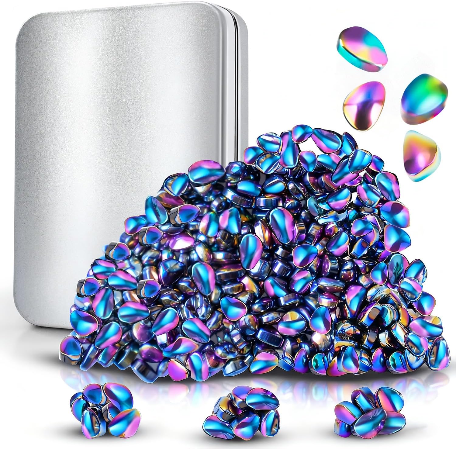 550 Pcs Magnetic Putty Fidget Toys for Adults & Teens, Ferrite Stress Relief Sensory Putty with Weak Magnetic Beads, Desk Gadgets for Office Anxiety, ADHD, Autism, Christmas Stocking Stuffer Gift - Image 2