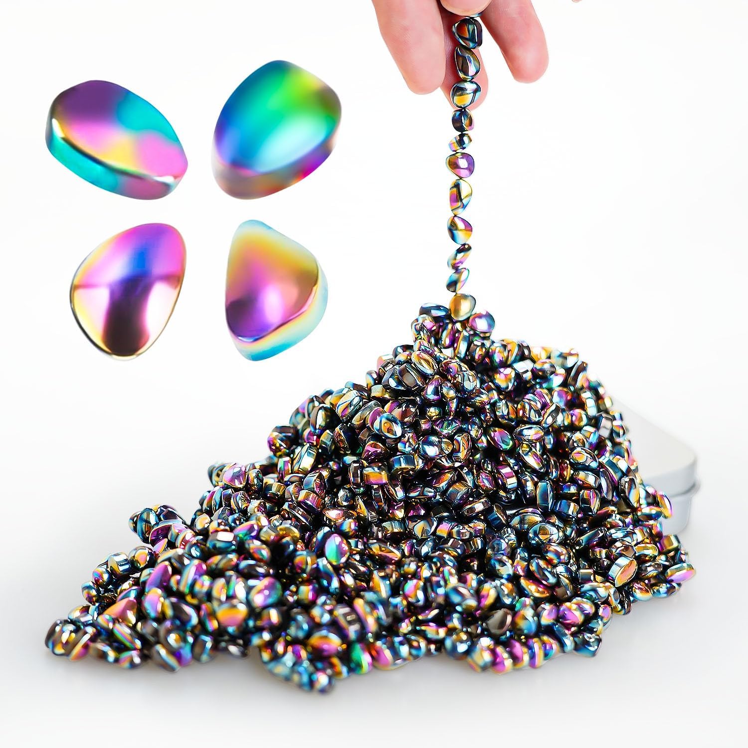 550 Pcs Magnetic Putty Fidget Toys for Adults & Teens, Ferrite Stress Relief Sensory Putty with Weak Magnetic Beads, Desk Gadgets for Office Anxiety, ADHD, Autism, Christmas Stocking Stuffer Gift - Image 10