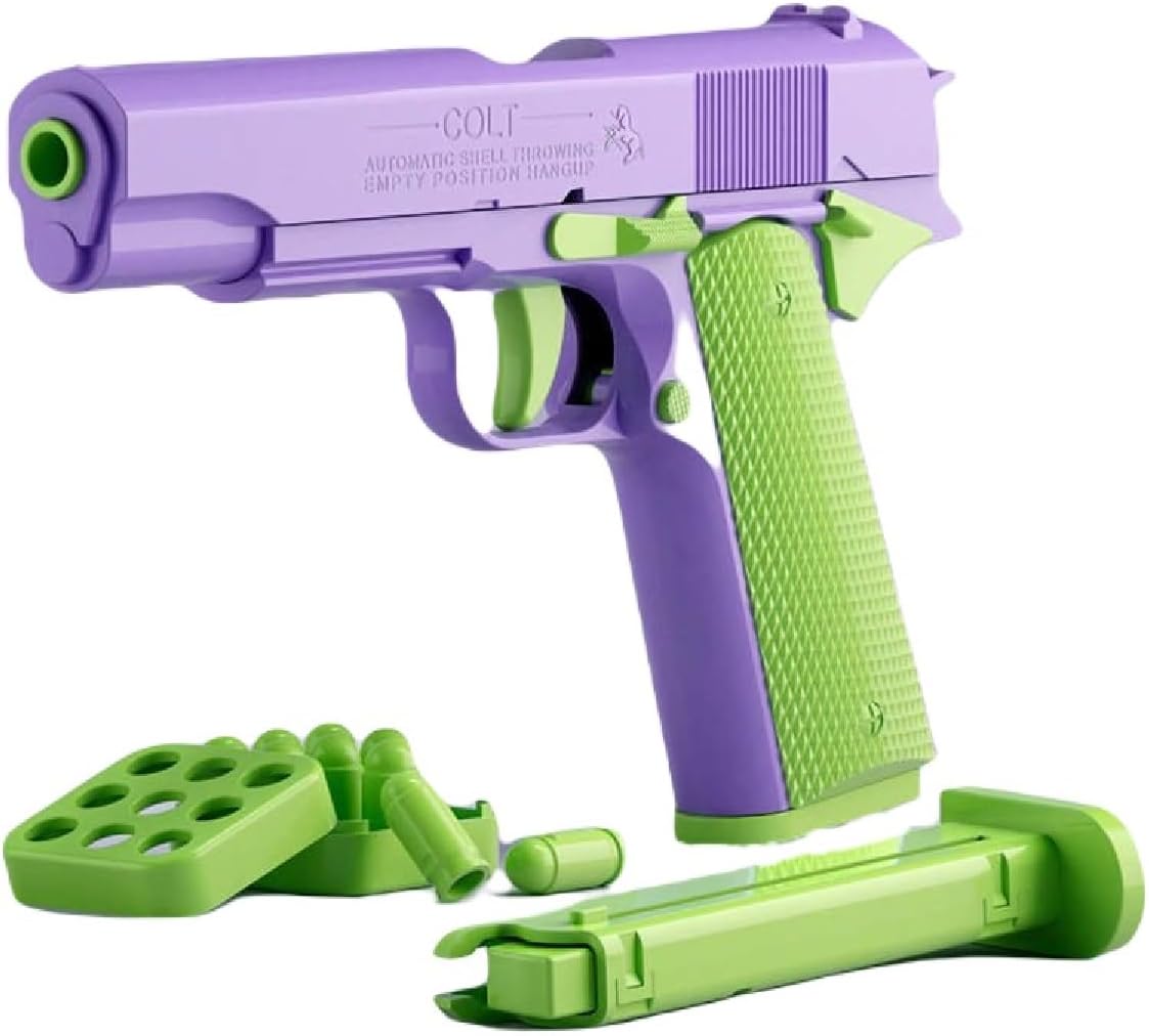 Fidget Toys for Teens and Adults, 3D Printed Small Pistol Toys, Stress Relief for Friends and Adults. (Blue and Black) - Image 3