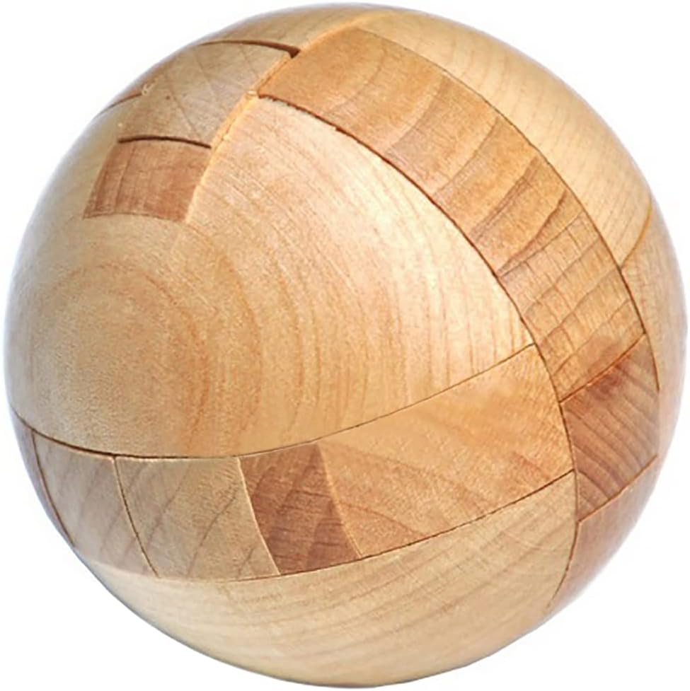KINGOU Wooden Puzzle Magic Ball Brain Teasers Toy Intelligence Game Sphere Puzzles for Adults/Kids - Image 2