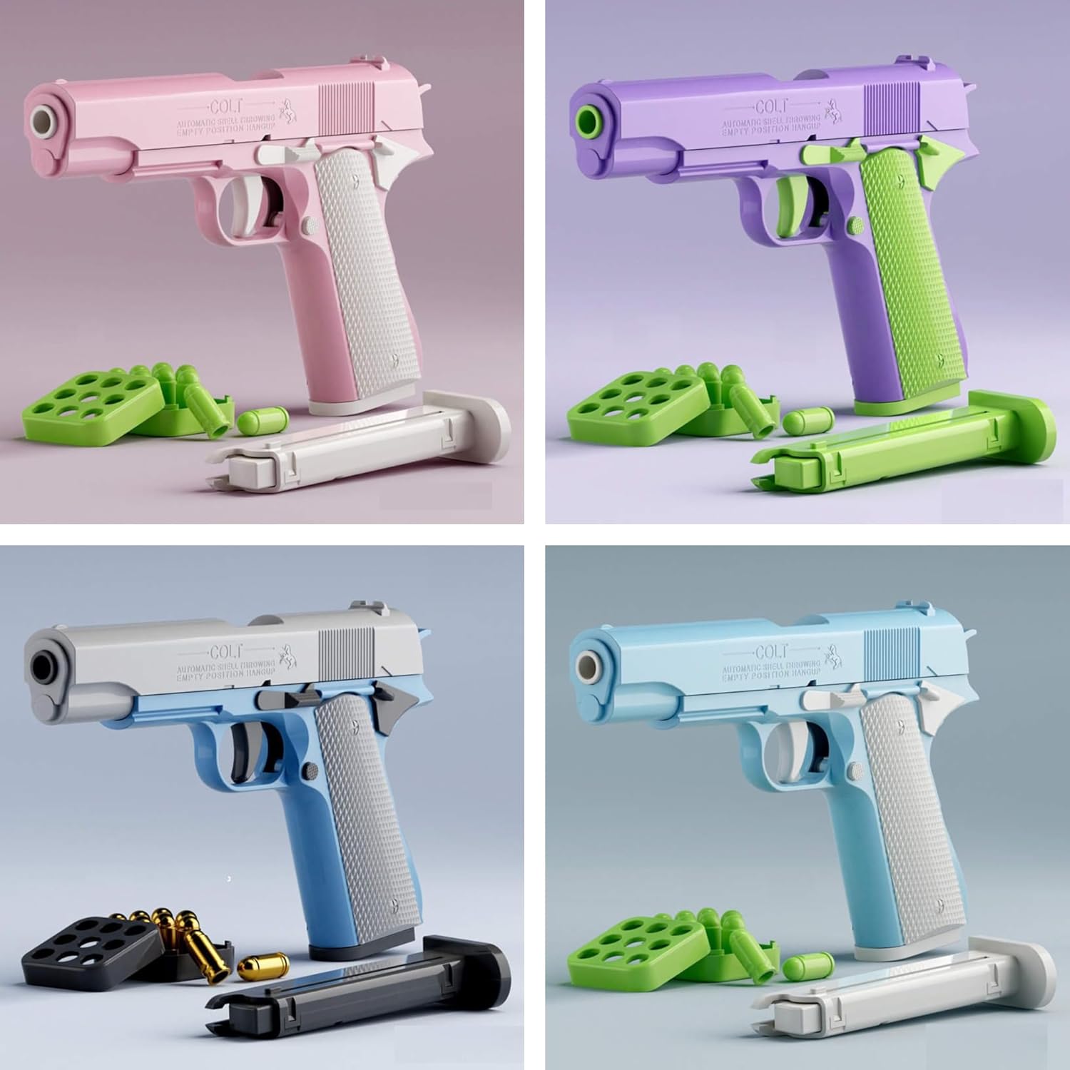 Fidget Toys for Teens and Adults, 3D Printed Small Pistol Toys, Stress Relief for Friends and Adults. (Blue and Black) - Image 5