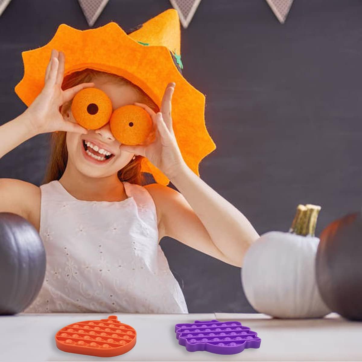 Jofan 4 Pack Halloween Fidget Sensory Pop Toys Packs for Kids Girls Boys Halloween Party Favors Halloween Treat Bags Gifts Stress Relief - Image 5