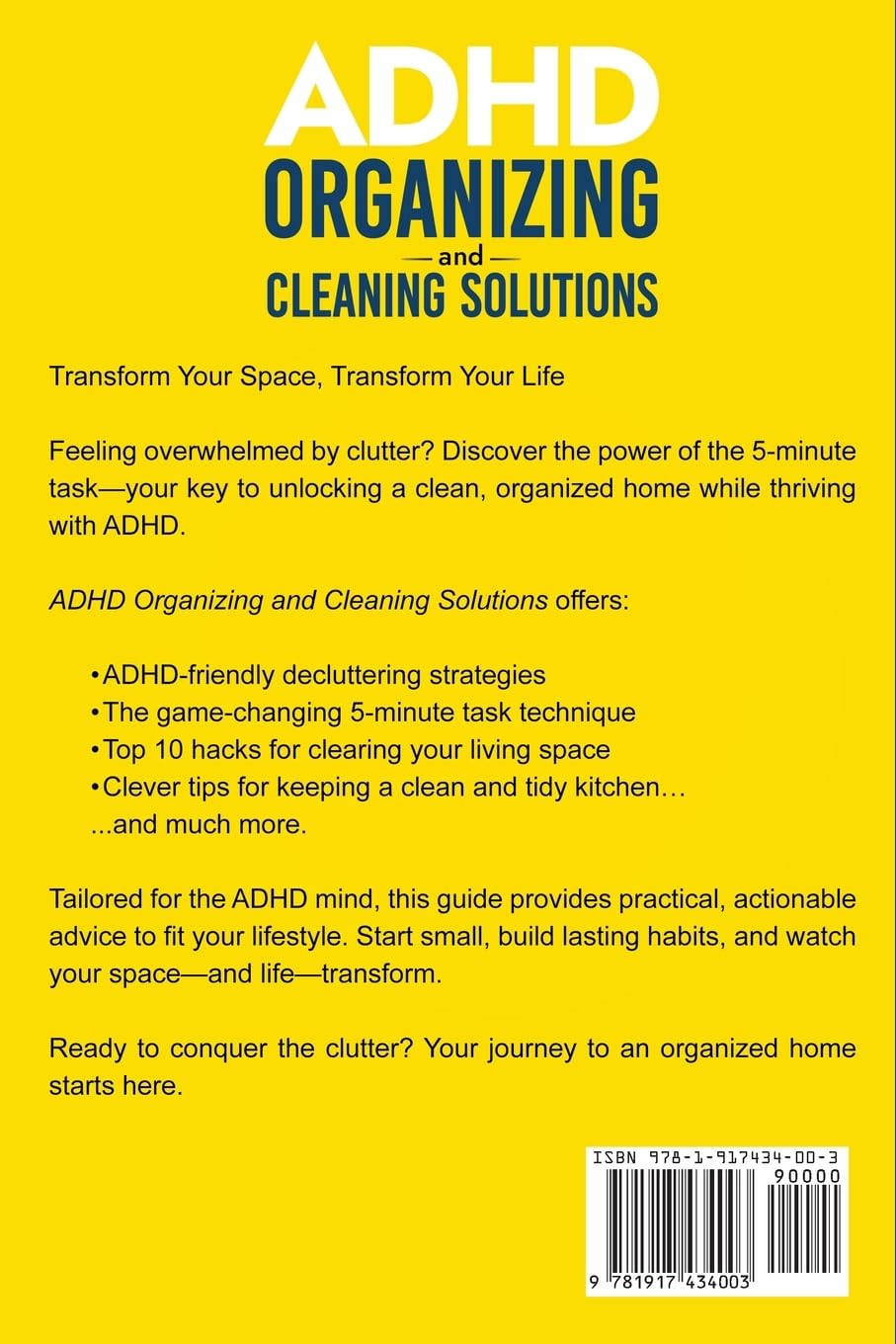 ADHD Organizing and Cleaning Solutions: Unlock the Power of the 5-minute Task; Avoid Stress and Overwhelm, Beat Procrastination and Transform Your ... Zone (The ADHD Success Toolkit for Adults) - Image 2
