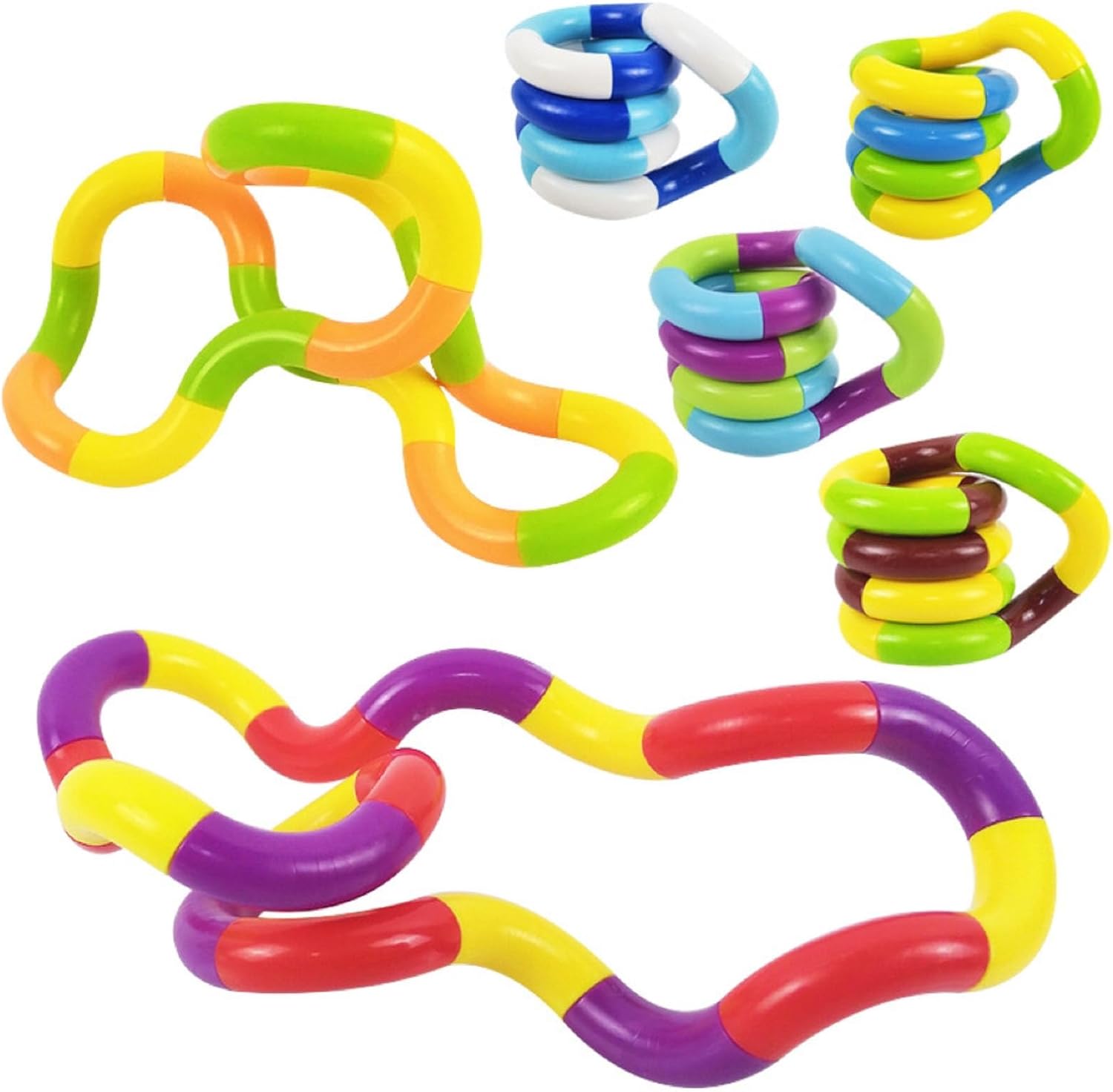 Fidget Toys 9 Pack Fidget Twist Toys Kids Stocking Stuffers Easter Gifts for Kids Party Favors Autism Autistic Children Adults Stress Relief Sensory Toy ADHD Toys - Image 2