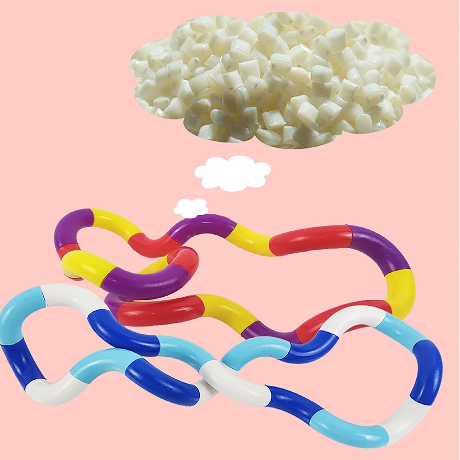 Fidget Toys 9 Pack Fidget Twist Toys Kids Stocking Stuffers Easter Gifts for Kids Party Favors Autism Autistic Children Adults Stress Relief Sensory Toy ADHD Toys - Image 3