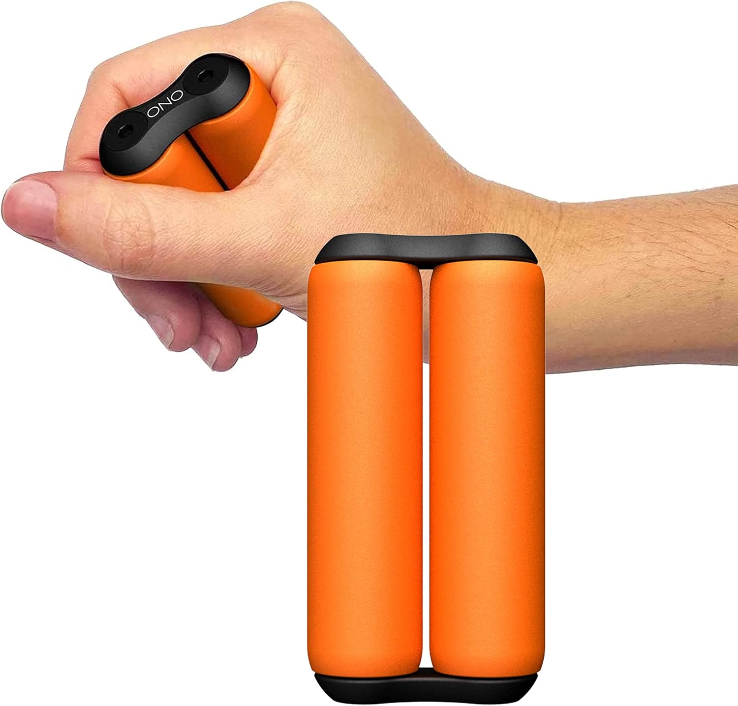 ONO Roller - Handheld Fidget Toy for Adults | Help Relieve Stress, Anxiety, Tension | Promotes Focus, Clarity | Compact, Portable Design (Orange, Junior Size - ABS Plastic)
