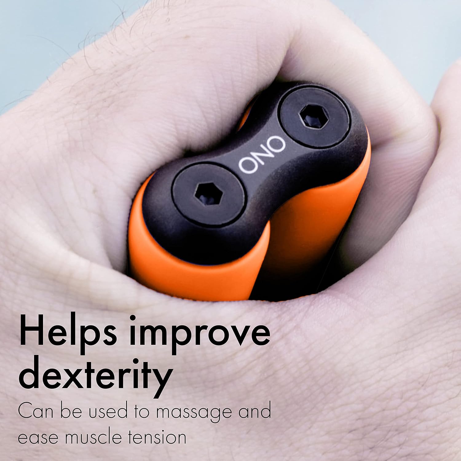 ONO Roller - Handheld Fidget Toy for Adults | Help Relieve Stress, Anxiety, Tension | Promotes Focus, Clarity | Compact, Portable Design (Orange, Junior Size - ABS Plastic) - Image 9