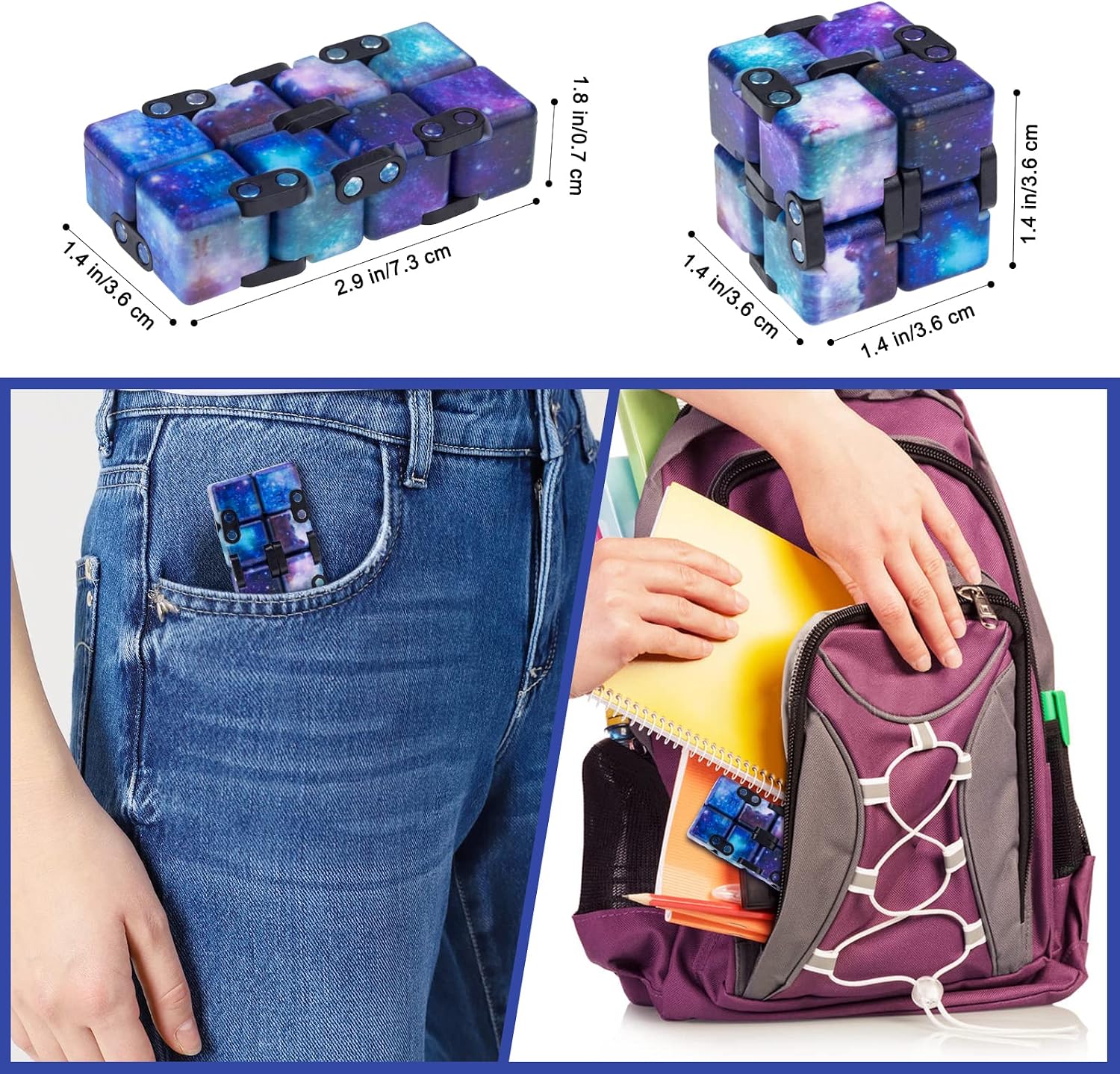 InfinityCube Fidget Toys for Kids and Adults, Anxiety Relief Fidget Gadget - Image 6