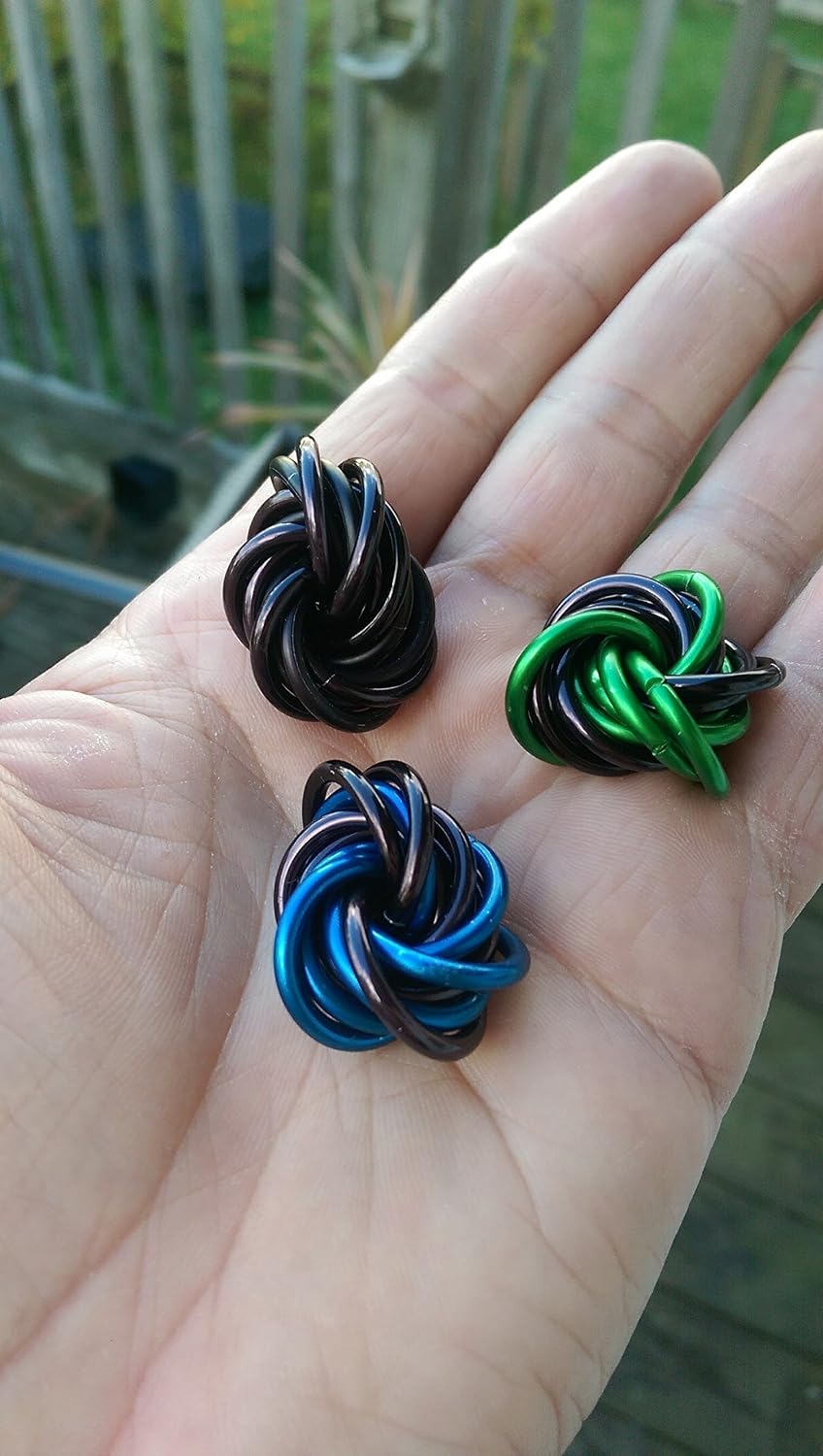 Mobii Custom Color Mix: Fidget Ball Stress Mobius Toy Restless Hand Anxiety Desk or Office (Small, Full) - Image 4
