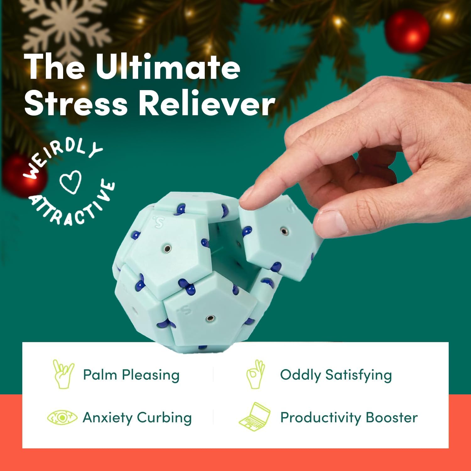 Speks Geode Magnetic Sphere, Sensory Tool for Stress Relief and Focus - Image 3